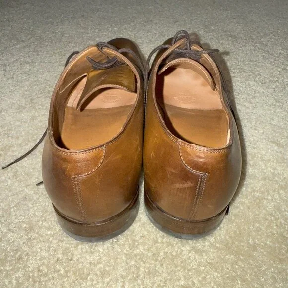 Genuine Gucci Men’s Light Brown Leather Dress Shoes 7G 8.5USA Lace Oxford 269646 Gucci brown leather oxford - Gem main image 4
